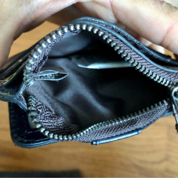 Patricia Nash Cassis Le Fleur ID Leather Card Blue Floral Wallet NWT - Picture 5 of 7